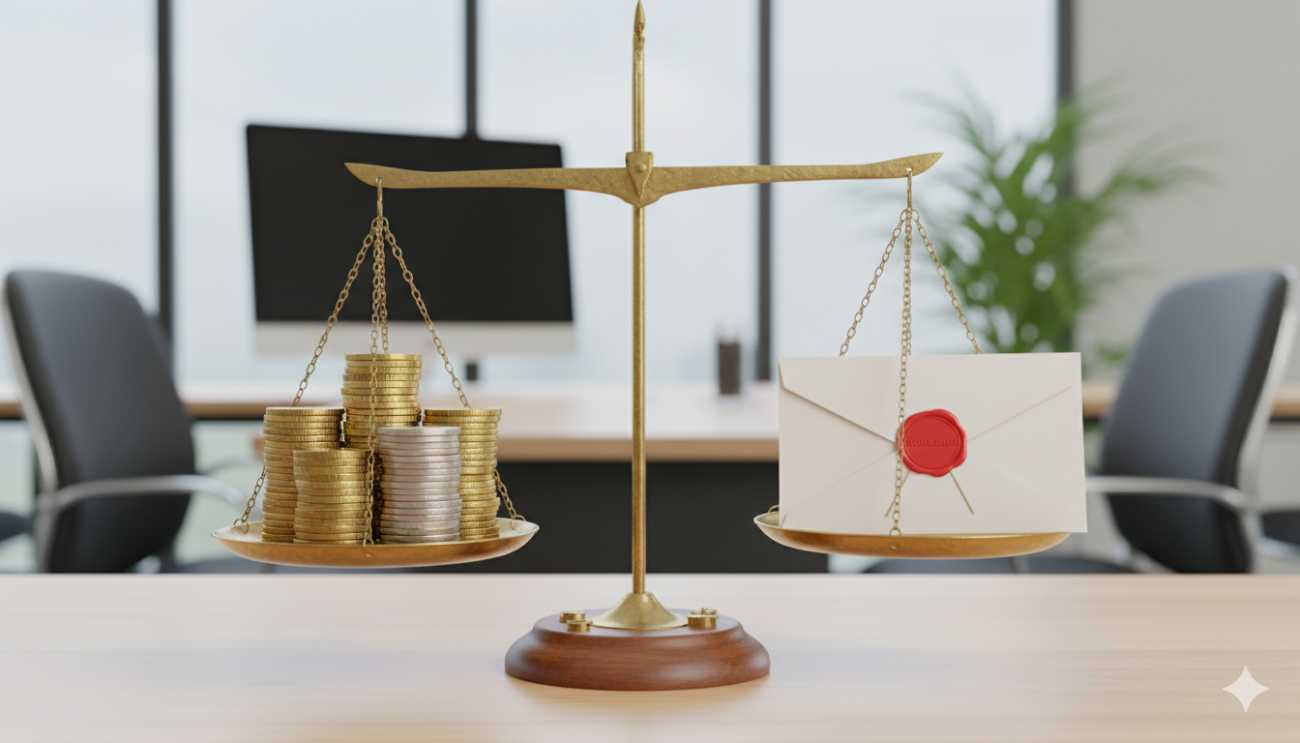 Comparación gráfica entre los conceptos de despido objetivo y despido disciplinario.