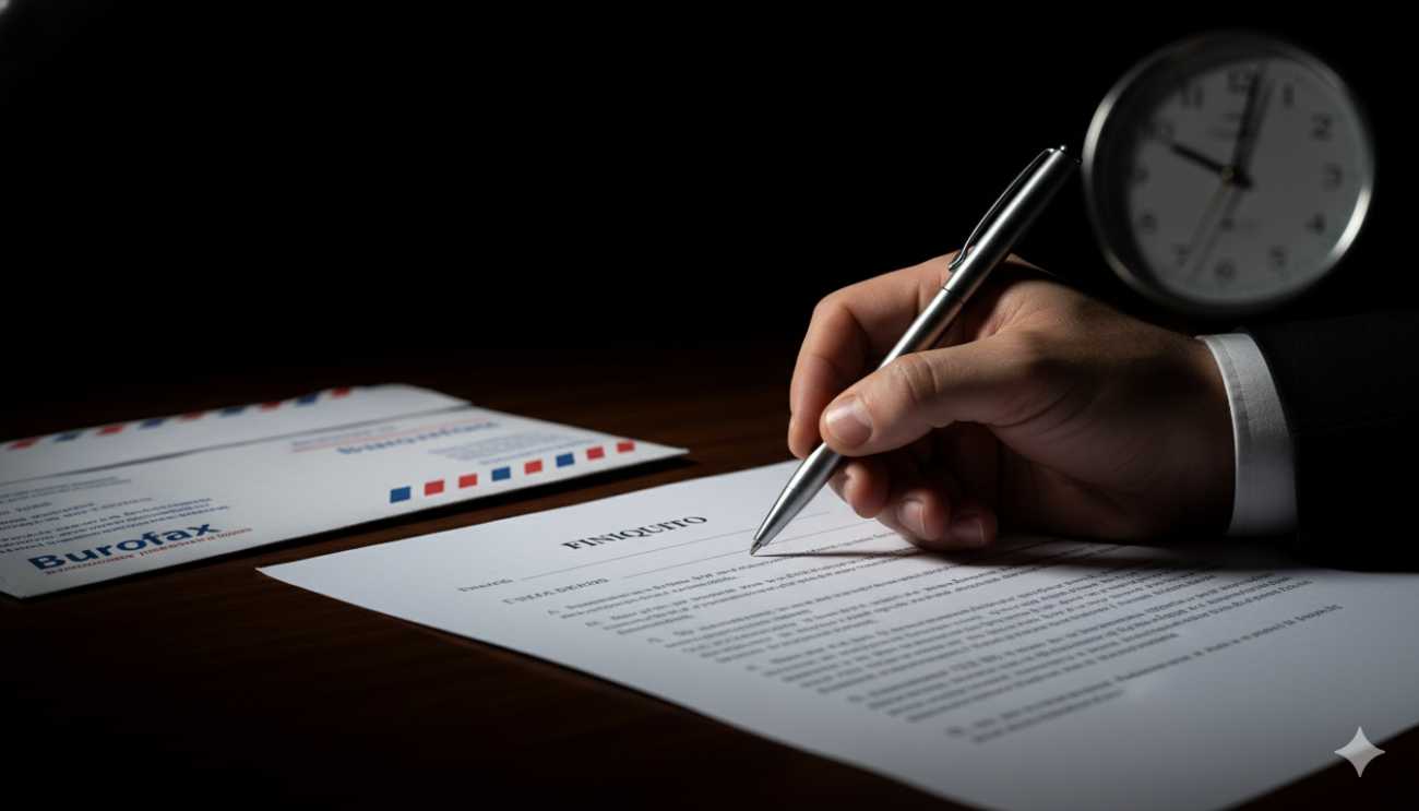 Errores críticos al firmar la carta de despido y el finiquito en una oficina.