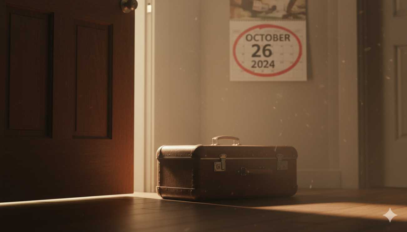 Llaves de casa sobre una mesa con un contrato de alquiler, representando el fin del arrendamiento.